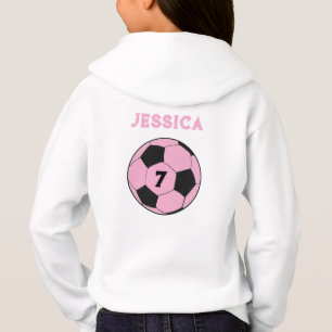 Soccer Ball Player Football Sports Girls Hoodie