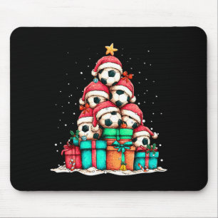 Soccer Ball Player Le Christmas Tree Xmas Long Sle Mouse Pad