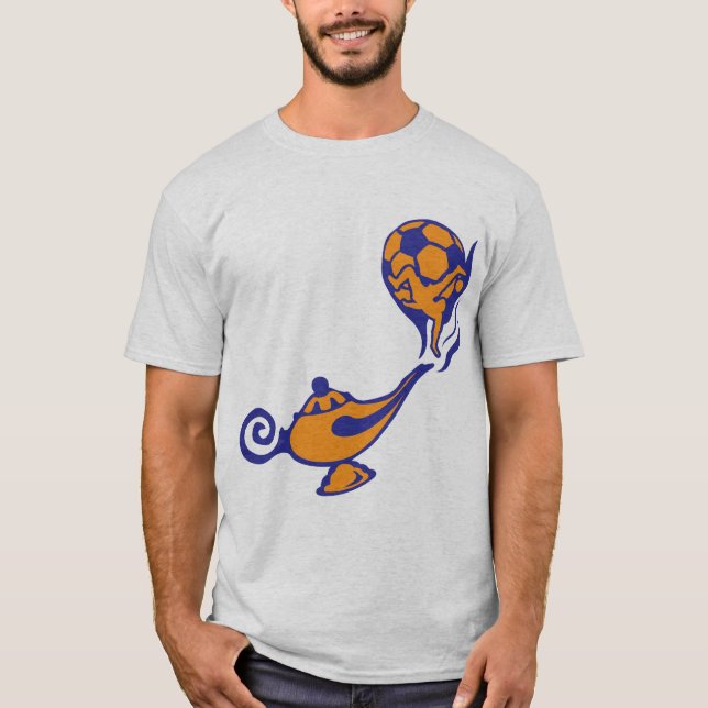 soccer ball player magical lamp T-Shirt (Front)