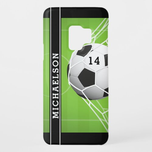Soccer Ball Player Name Number Personalized Case_Mate Samsung Galaxy S9 Case
