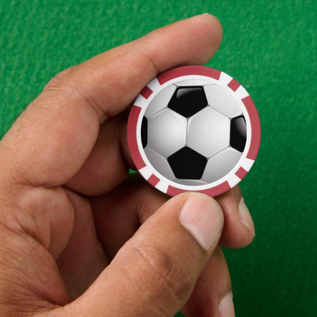 Soccer Ball Poker Chips (Hand)