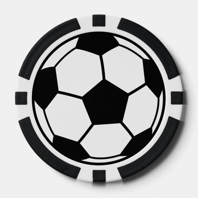Soccer Ball Poker Chips (Front)