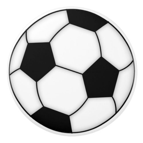 Soccer Ball Porcelain Knobs