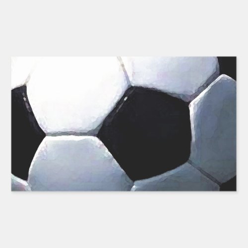 Soccer Ball Rectangular Sticker