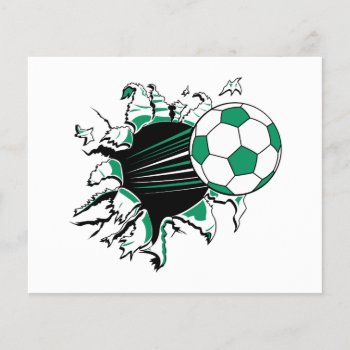Soccer Ball Ripping Thru by sports_shop at Zazzle