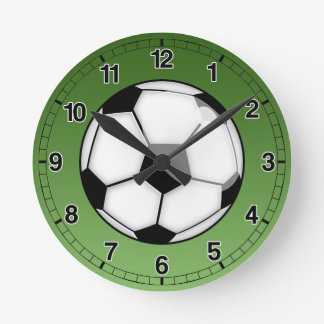 Soccer Ball Round Clock
