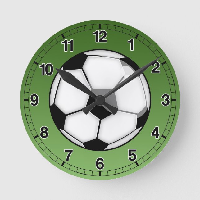 Soccer Ball Round Clock (Front)