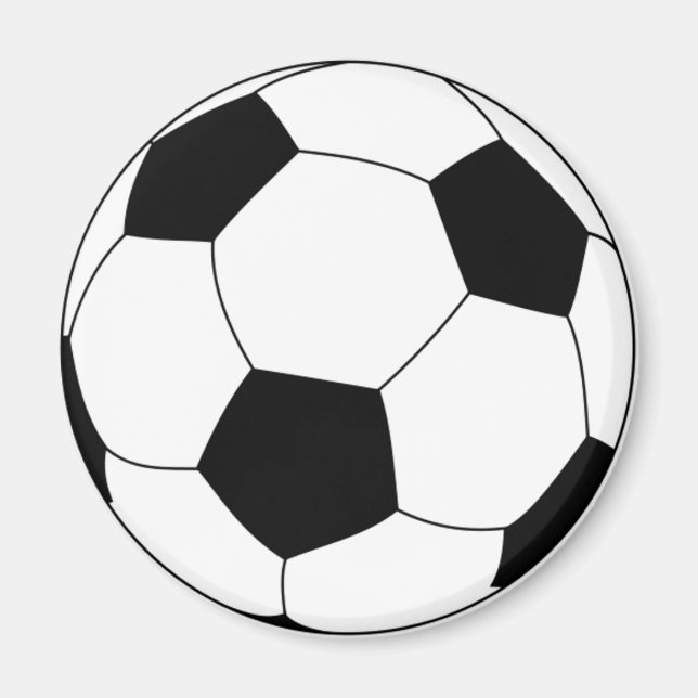 Soccer ball round magnet (Front)