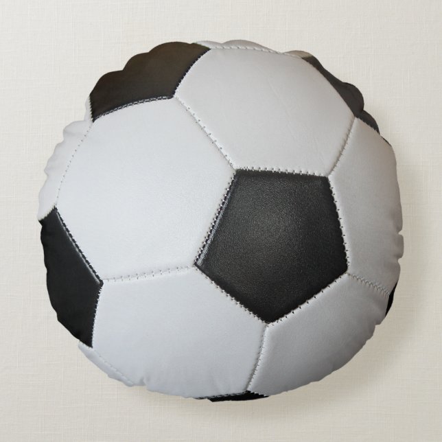 Soccer Ball Round Pillow (Front)
