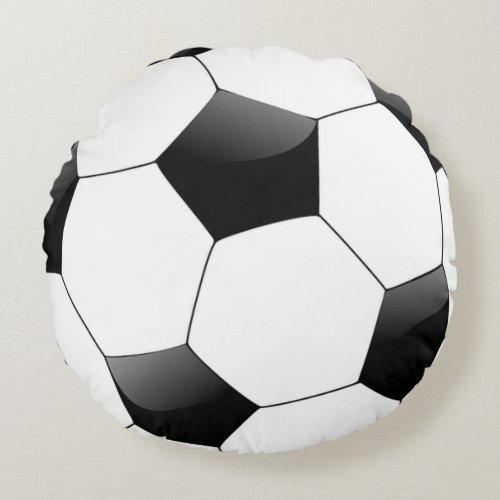 Soccer Ball Round Pillow