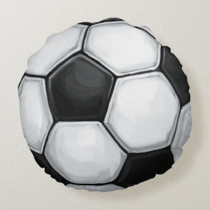 Soccer Ball Round Pillow