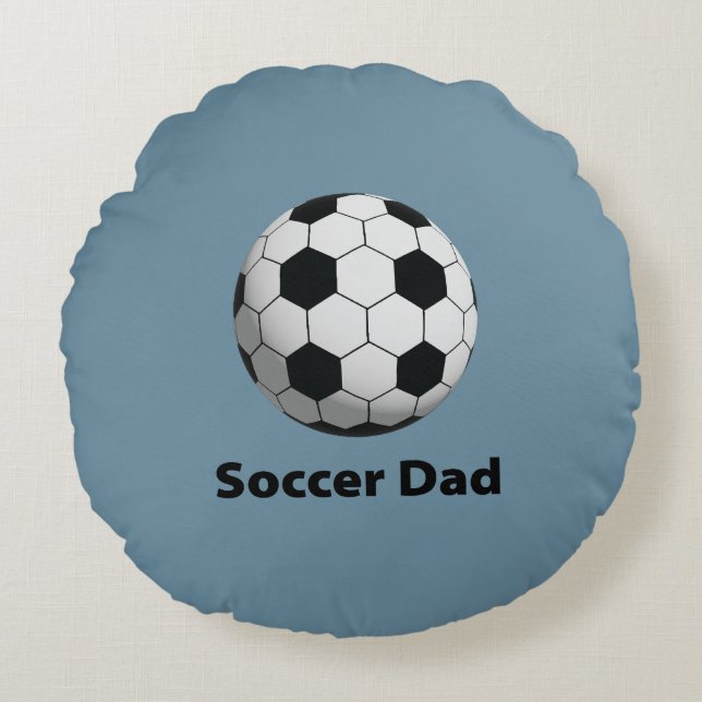 Soccer Ball Round Pillow (Front)