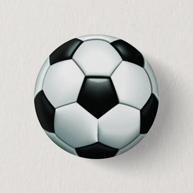 Soccer Ball Round Pinback Button (Front)