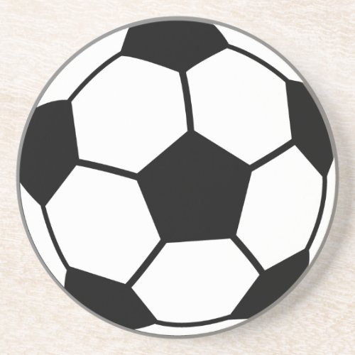 Soccer Ball Sandstone Coaster