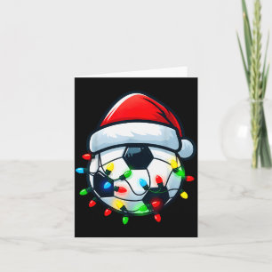 Soccer Ball Santa Hat Xmas Pajamas Players Toddler Card