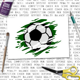 Soccer Ball Shredded Tissue Paper