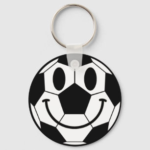 Soccer Ball Smile Face Keychain