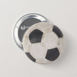 Soccer Ball Soccer Fan Football Footie Soccer Game Button at Zazzle