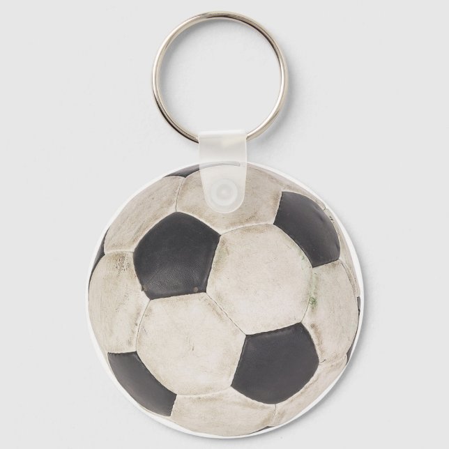Soccer Ball Soccer Fan Football Footie Soccer Game Keychain (Front)