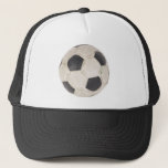 Soccer Ball Soccer Fan Football Footie Soccer Game Trucker Hat at Zazzle