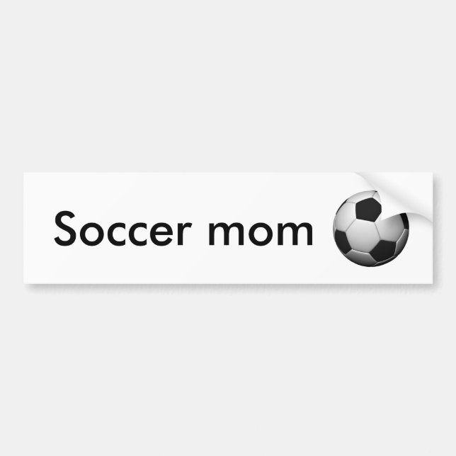 soccer-ball, Soccer mom Bumper Sticker (Front)