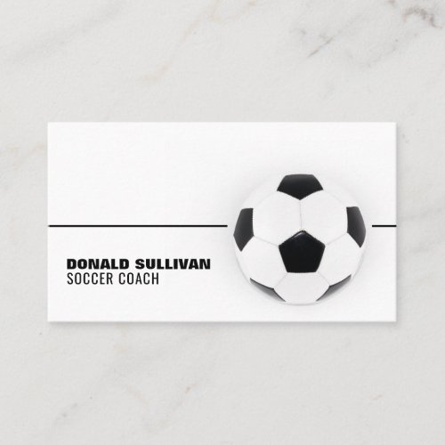 Soccer Ball Soccer PlayerCoachRef Business Card