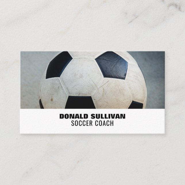 Soccer Ball, Soccer Player/Coach/Ref Business Card (Front)