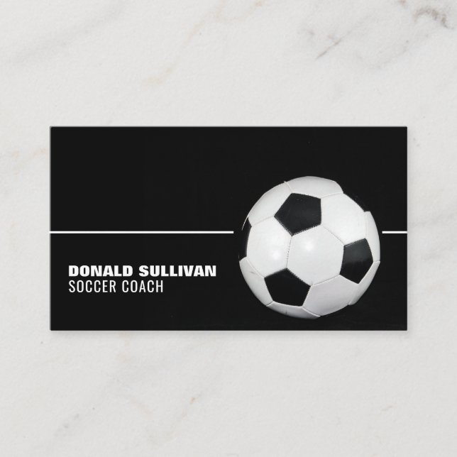 Soccer Ball, Soccer Player/Coach/Ref Business Card (Front)