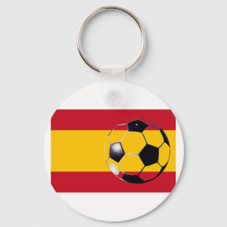 Soccer Ball Spain Flag2 The MUSEUM Zazzle Gifts Keychain
