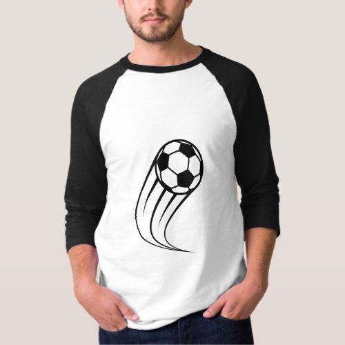 Soccer ball sport flying T_Shirt