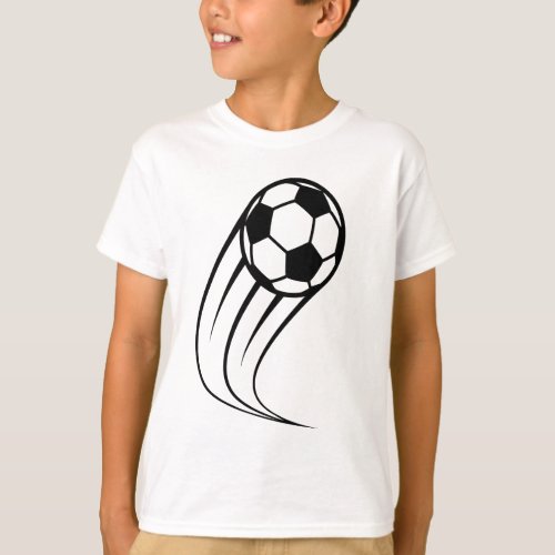 Soccer ball sport flying T_Shirt