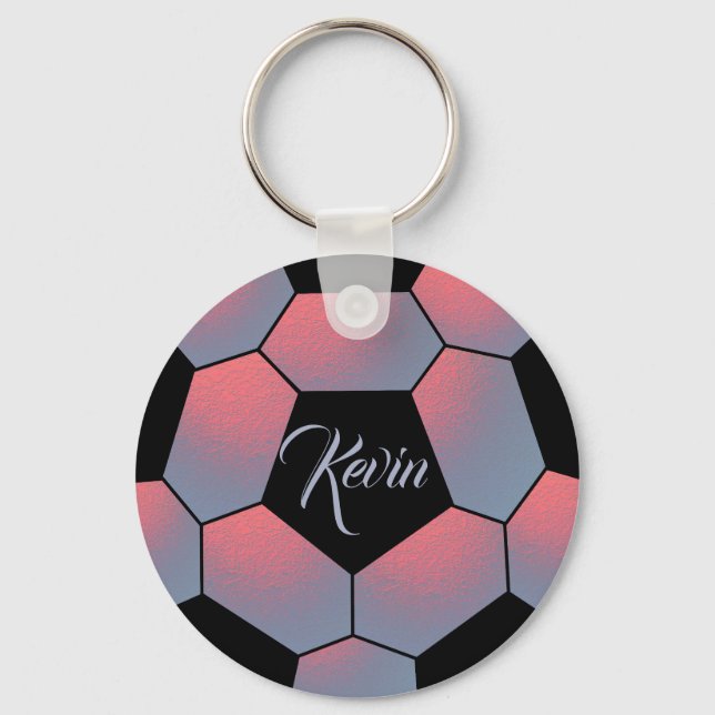 Soccer ball sport keychain (Front)