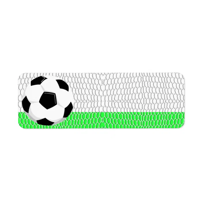 Soccer Ball Sport Label Zazzle Com