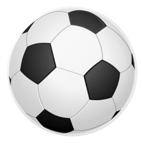 Soccer Ball Sports Ceramic Knob