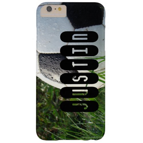 Soccer Ball Sports Green Grass Barely There iPhone 6 Plus Case
