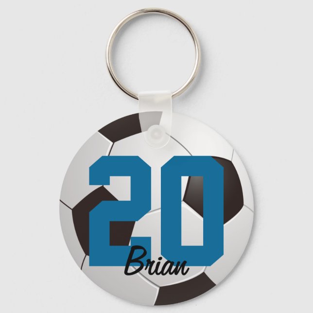 Soccer Ball Sports Keychain (Front)