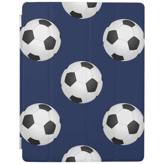 Soccer Ball Sports Pattern iPad Smart Cover (Front)