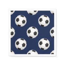 Soccer Ball Sports Pattern Paper Napkins