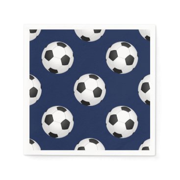 Soccer Ball Sports Pattern Paper Napkins