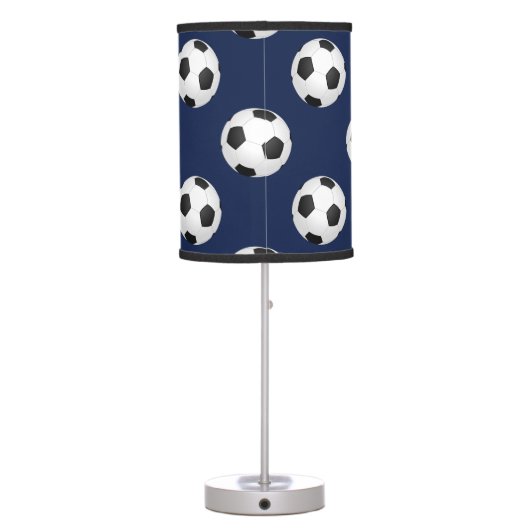 Soccer Ball Sports Pattern Table Lamp (Back)