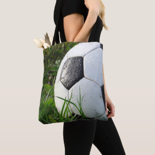 Soccer Ball Sports Team Soccer Mom Tote Bag
