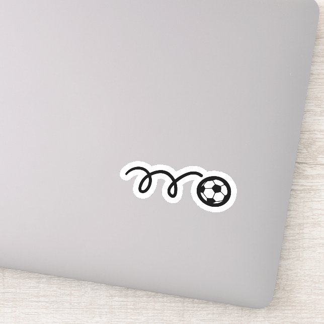 Soccer ball sports vinyl sticker (Detail)