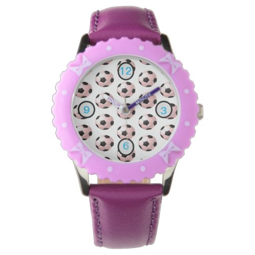 Soccer ball sports  wrist watch