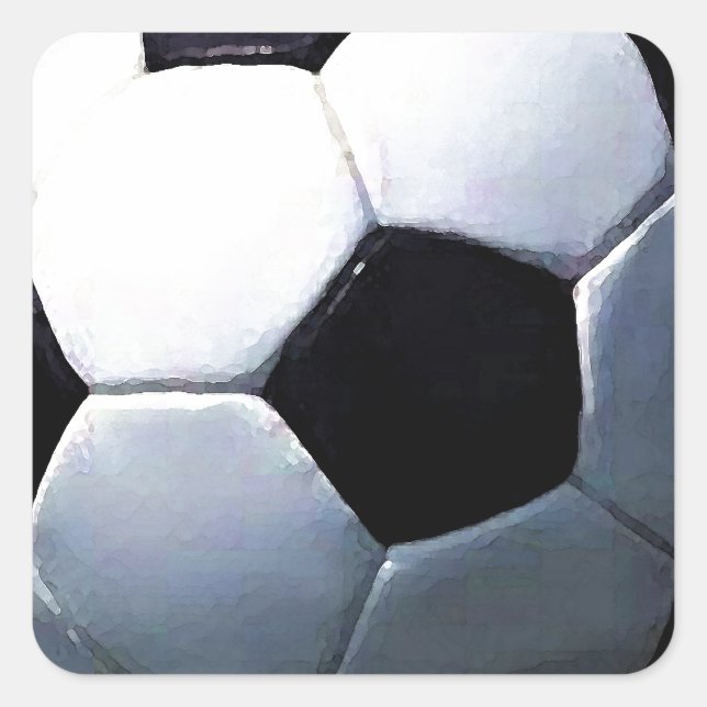 Soccer Ball Square Sticker (Front)