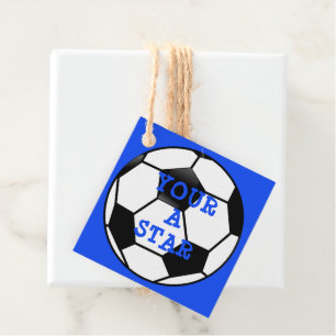 Soccer Ball Star SportsThank You Favor Tags