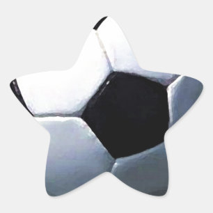 Soccer Ball Star Sticker