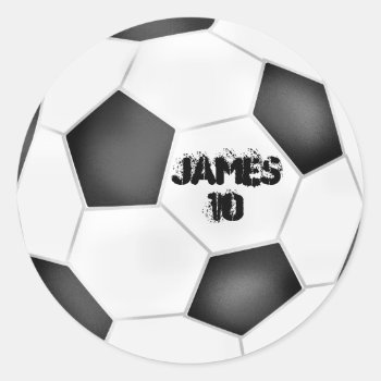 Soccer Ball Stickers by RedRider08 at Zazzle