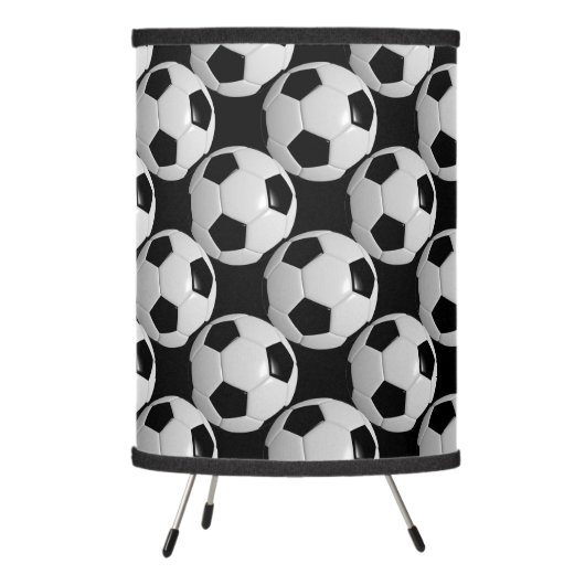 Soccer Ball Style Pattern Tripod Lamp (Left)