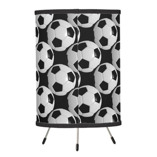 Soccer Ball Style Pattern Tripod Lamp (Back)
