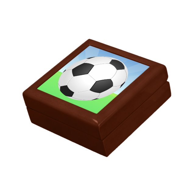 Soccer Ball Sunny Day Keepsake Box (Side)
